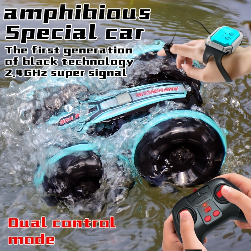 

Amphibious Amphibious 4wd Stunt Rc Car, Double Sized 360°rotate Drifting, All Terrain Available, High Speed Off-road Car