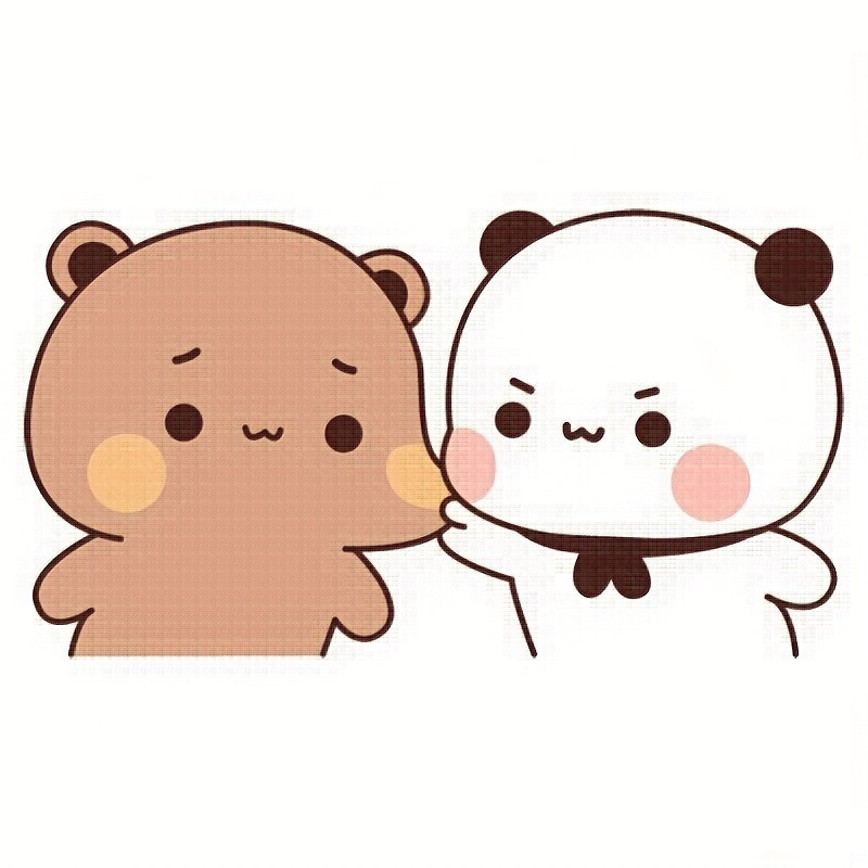 Best Seller Anime Sticker Cartoon Love Bear Pinch Face Bear - Temu