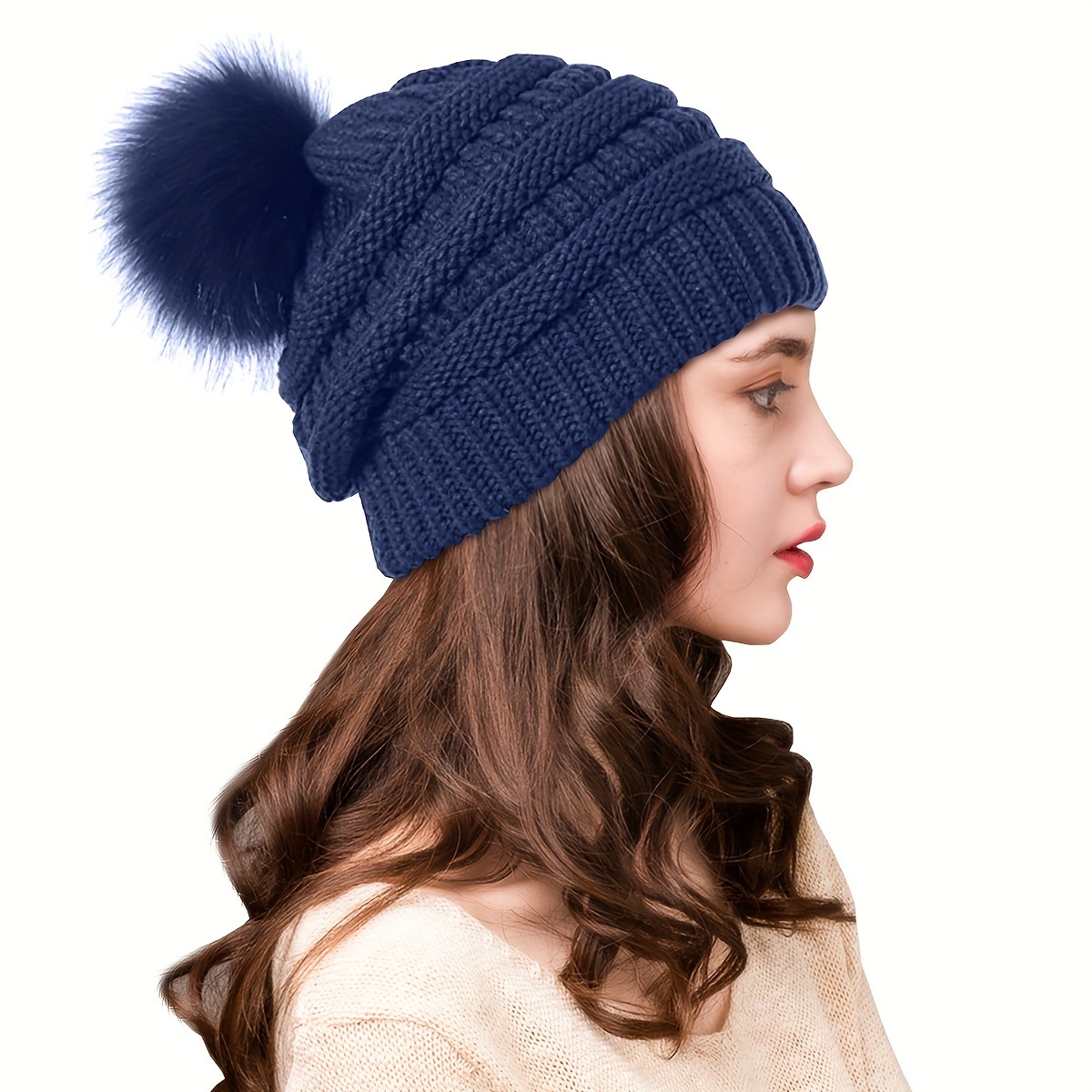 Women's Wicked Cozy Knit Pom Hat, Stripe