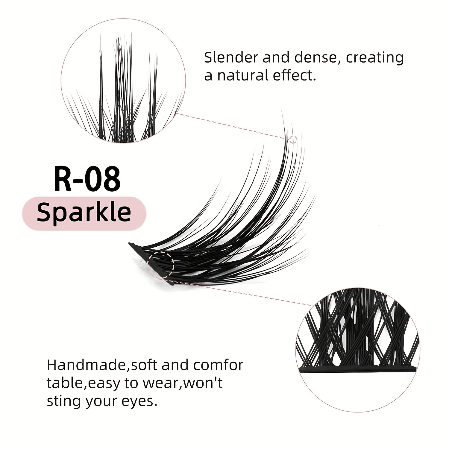 DIY Eyelash Extensions Kit 120pcs Clusters False Eyelashes