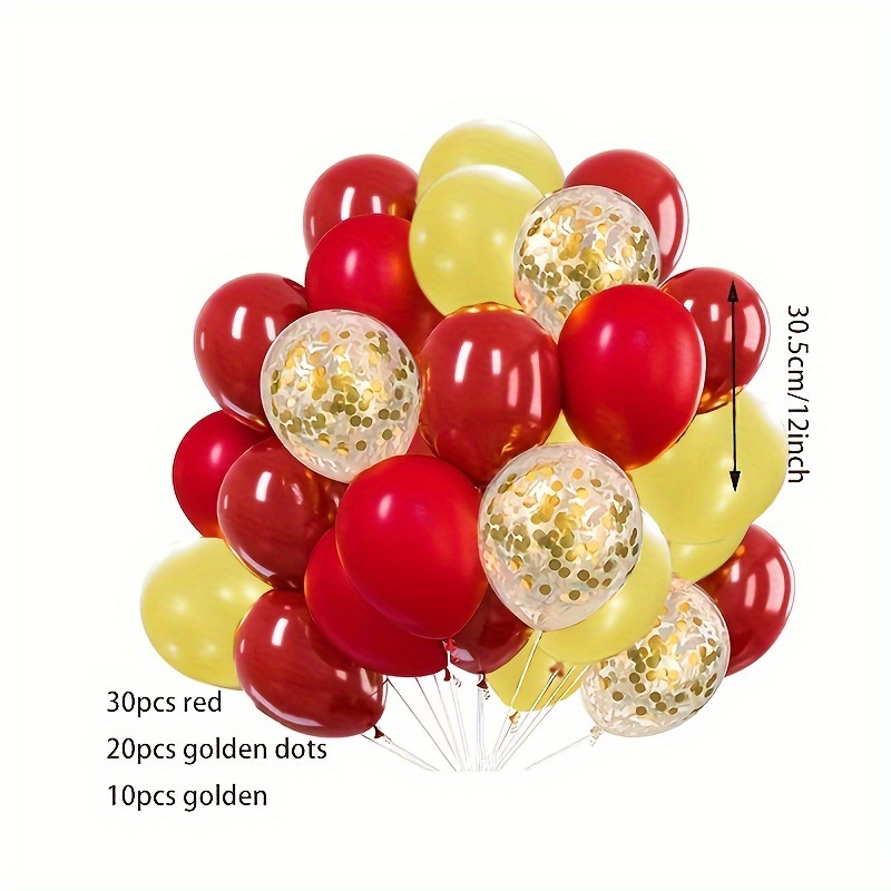  Globos dorados metálicos, 50 globos de látex dorado