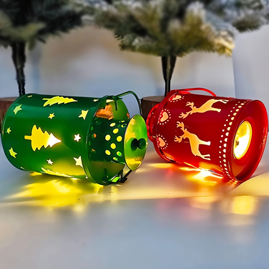 Christmas Candle Light Hanging Wind Lantern, LED Electronic