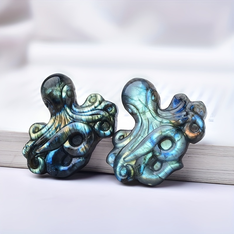 Labradorite Octopus Ornament