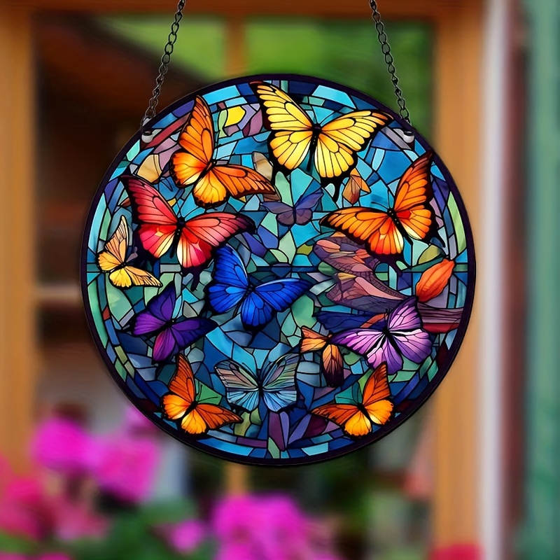 Acrylic Fantasy Butterfly Pendant, High-end Mysterious Home