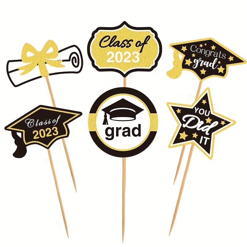 Class Of 2023 Graduation Cake Toppers And Decorations Perfect For ...