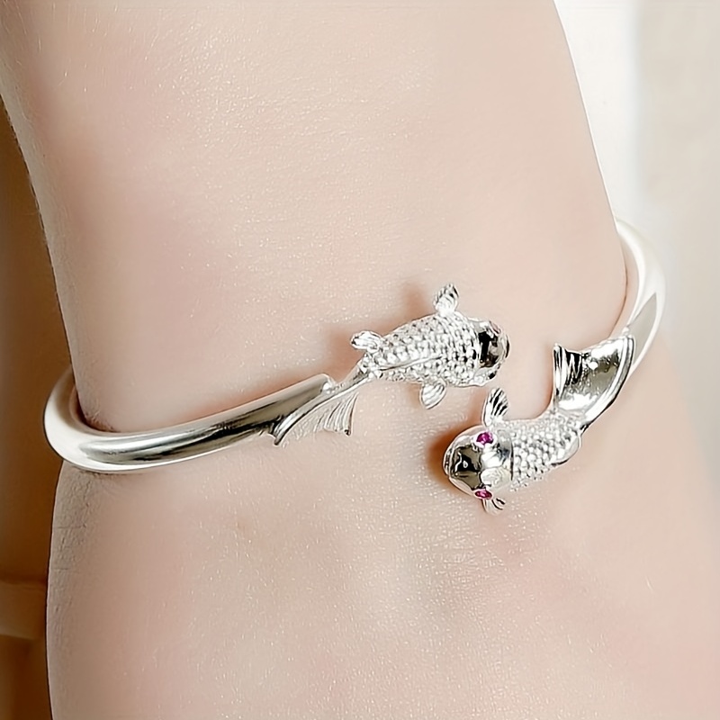 1Pcs New Lucky Koi Small Fish Bracelet, Men's Women's Fashion Versatile Simple Bracelet, Jewelry, Jewels Exquisite Gift,Temu