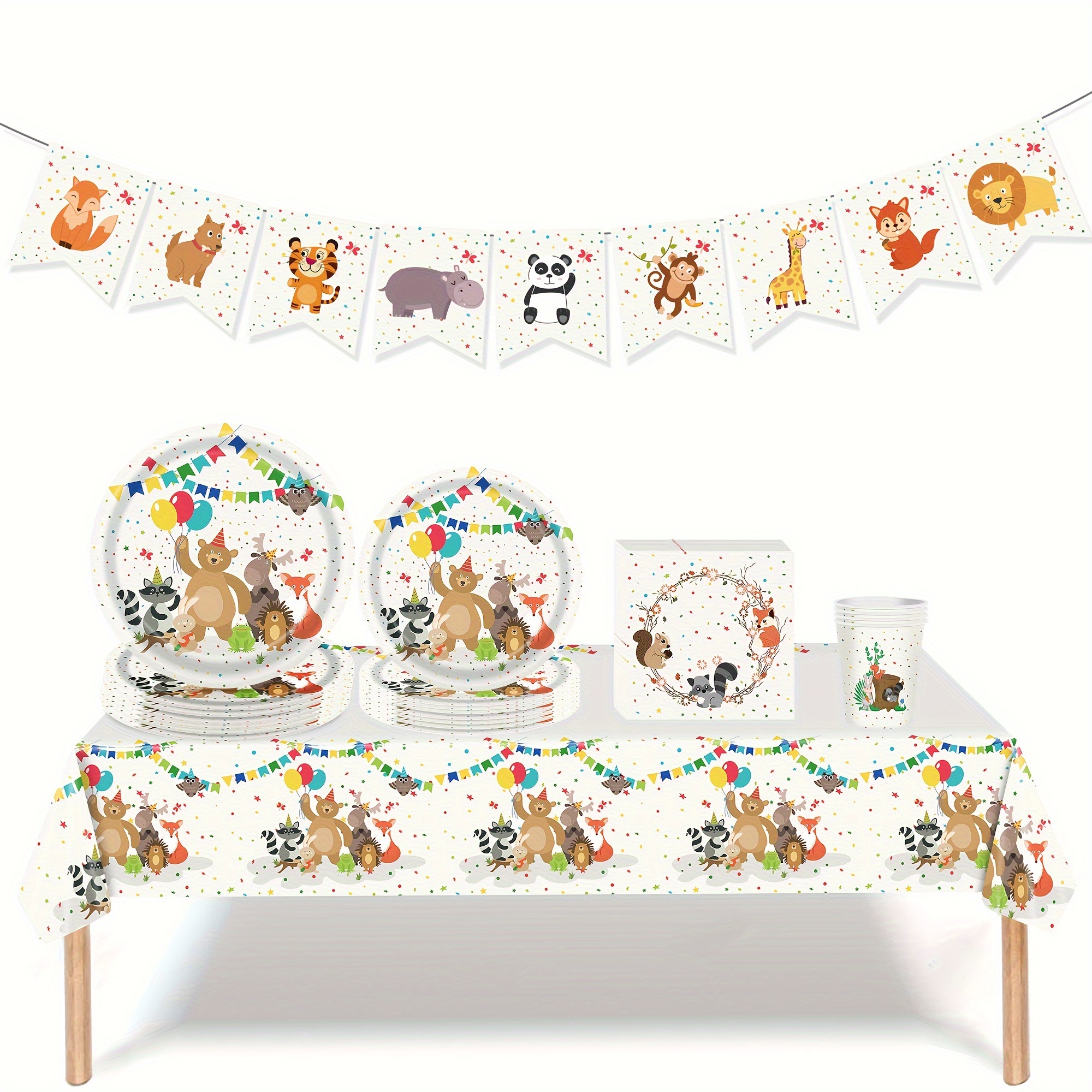 Vaisselle Anniversaire Ferme Animaux Décoration de Table de Fête d' anniversaire pour Enfants Assiette,Vaisselle de Fournitures de Fête à Ferme  Animaux 69 Pièces Set : : Cuisine et Maison