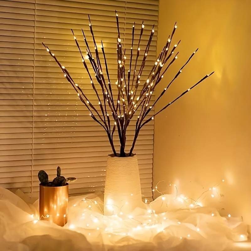1pc, LED Branch Light, Holiday Room Decorative Lights, Christmas Tree Branch Lights, Home Vase Decoration Branch Lights details 1