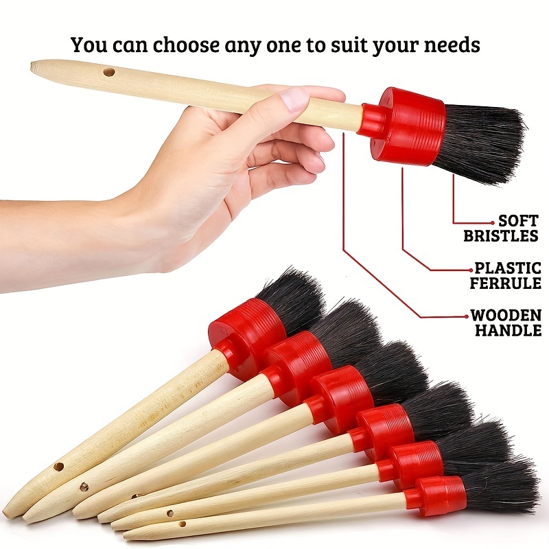 Hair Detailing Brush Set, Wheel Cleaning Brushes