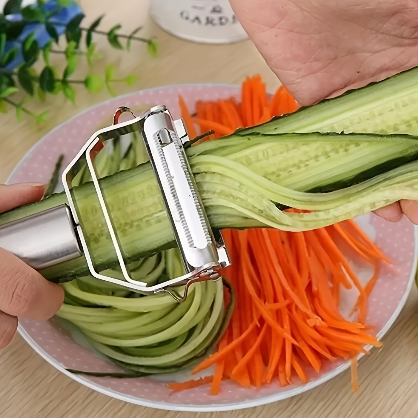 1pc, Multifunctional Stainless Steel Fruit and Vegetable Peeler and Grater  - Perfect for Potatoes, Cabbage, Melons, and More - Easy to Use and Dishwas