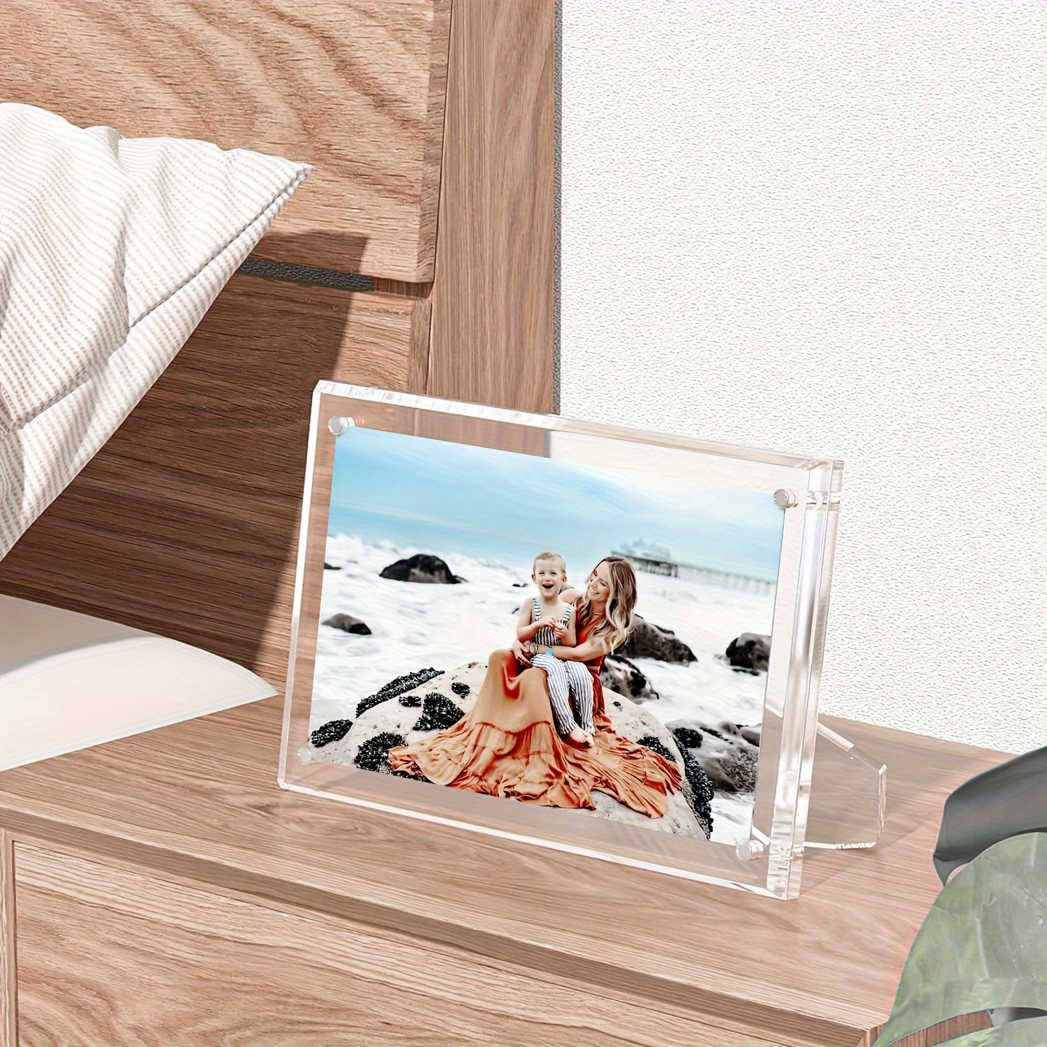 Acrylic Picture Frames Desktop Frameless Photo Frames With - Temu