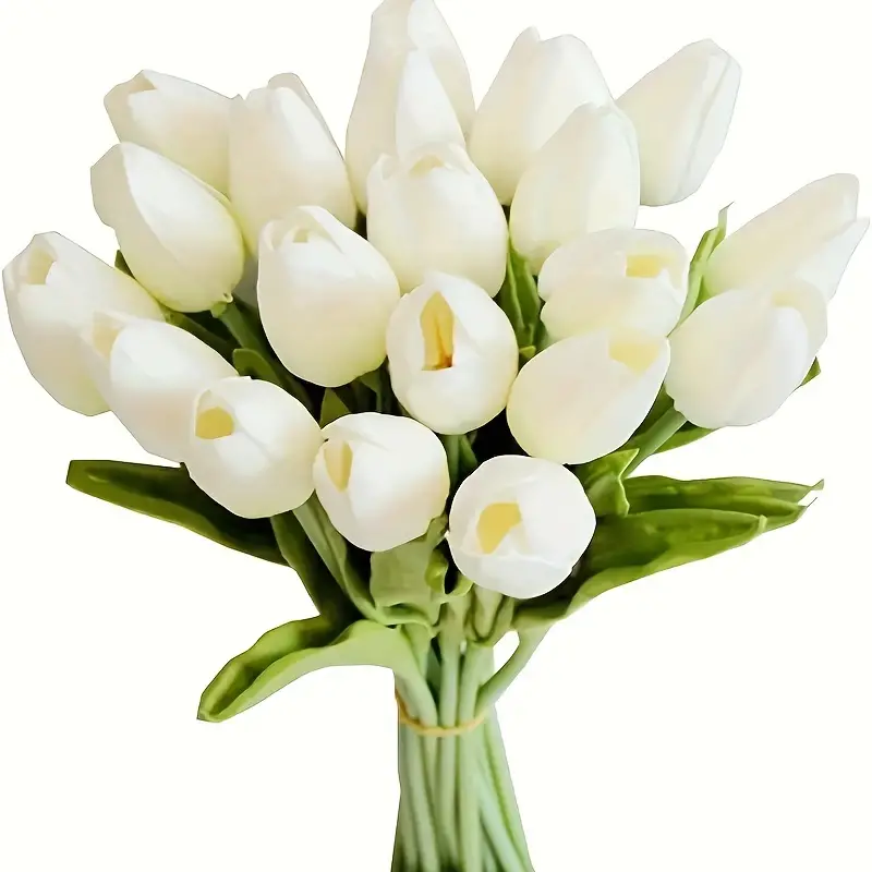 HTN - 20 Pezzi Vero Touch Lattice Tulipani Artificiali Fiori Fogli Tulipani  Bouquet Per Matrimoni Per La Decorazione Del Giardino Domestico Arancione  Jiujiuso - ePrice