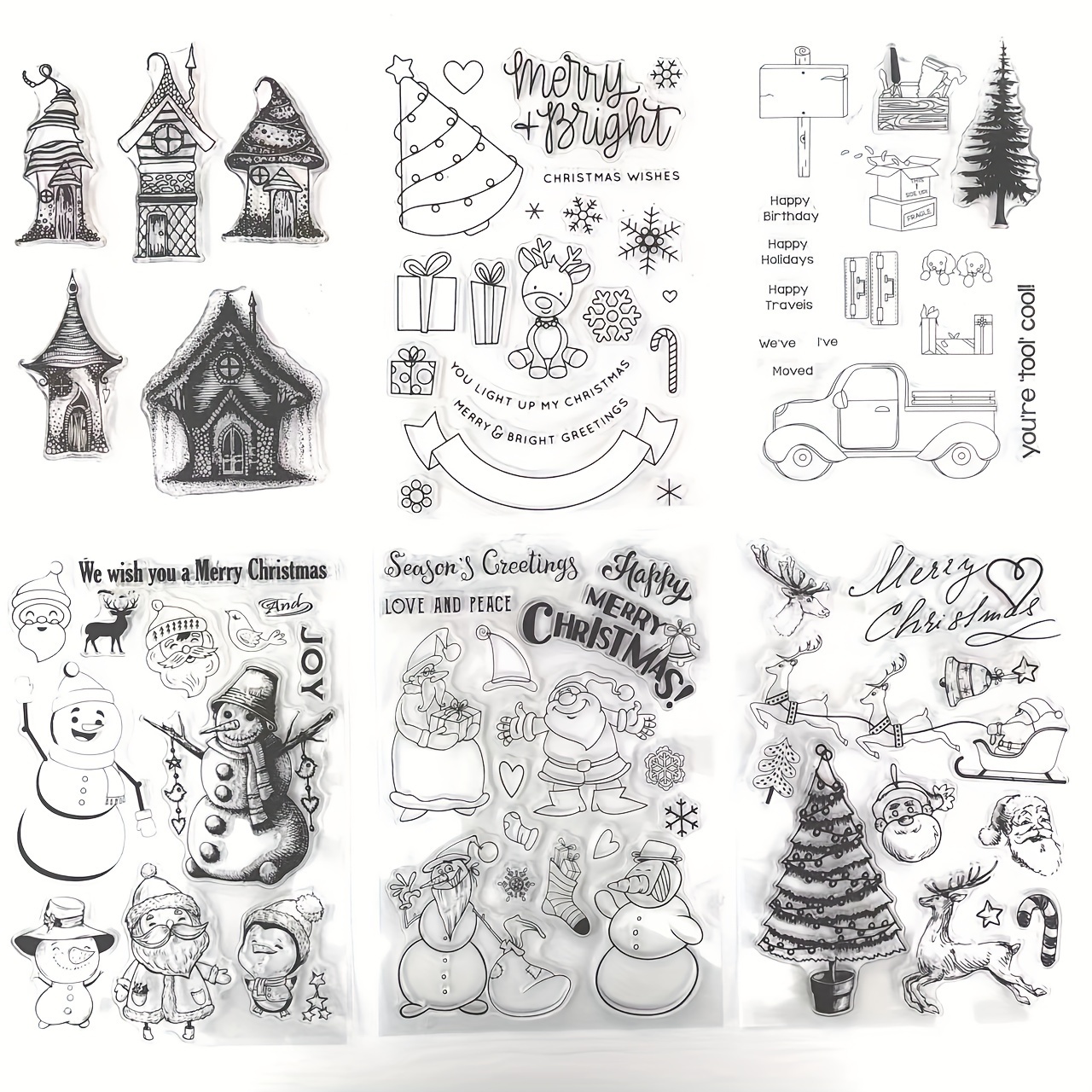 Retro Rubber Clear Stamp Transparent Stamp For Cards Making - Temu