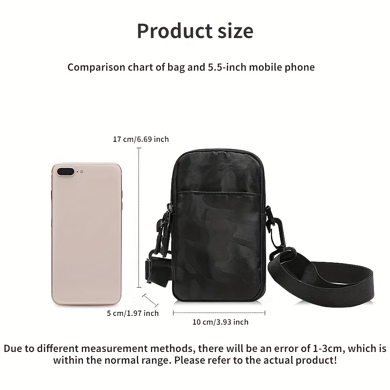 bag size comparison