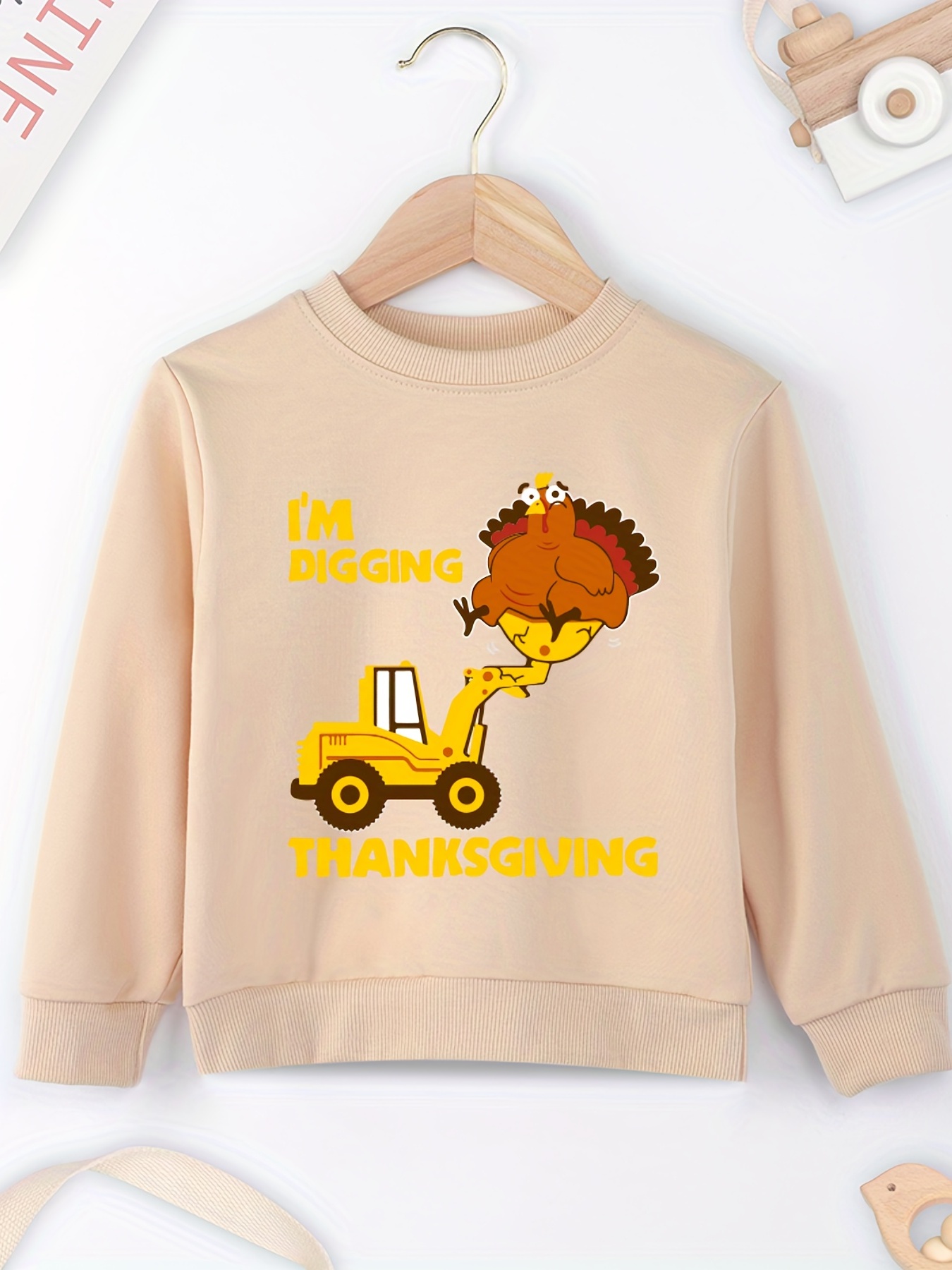 Thanksgiving Toddler Baby Clothes Long Sleeve Turkey Sweatshirt Top Shirt 