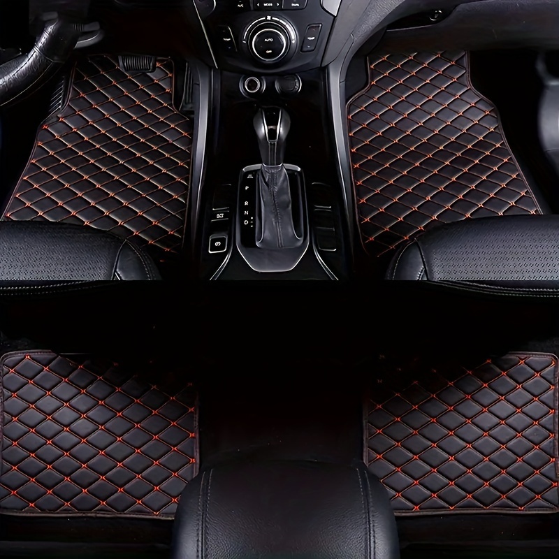 Waterproof Leather Car Mats Set of 4