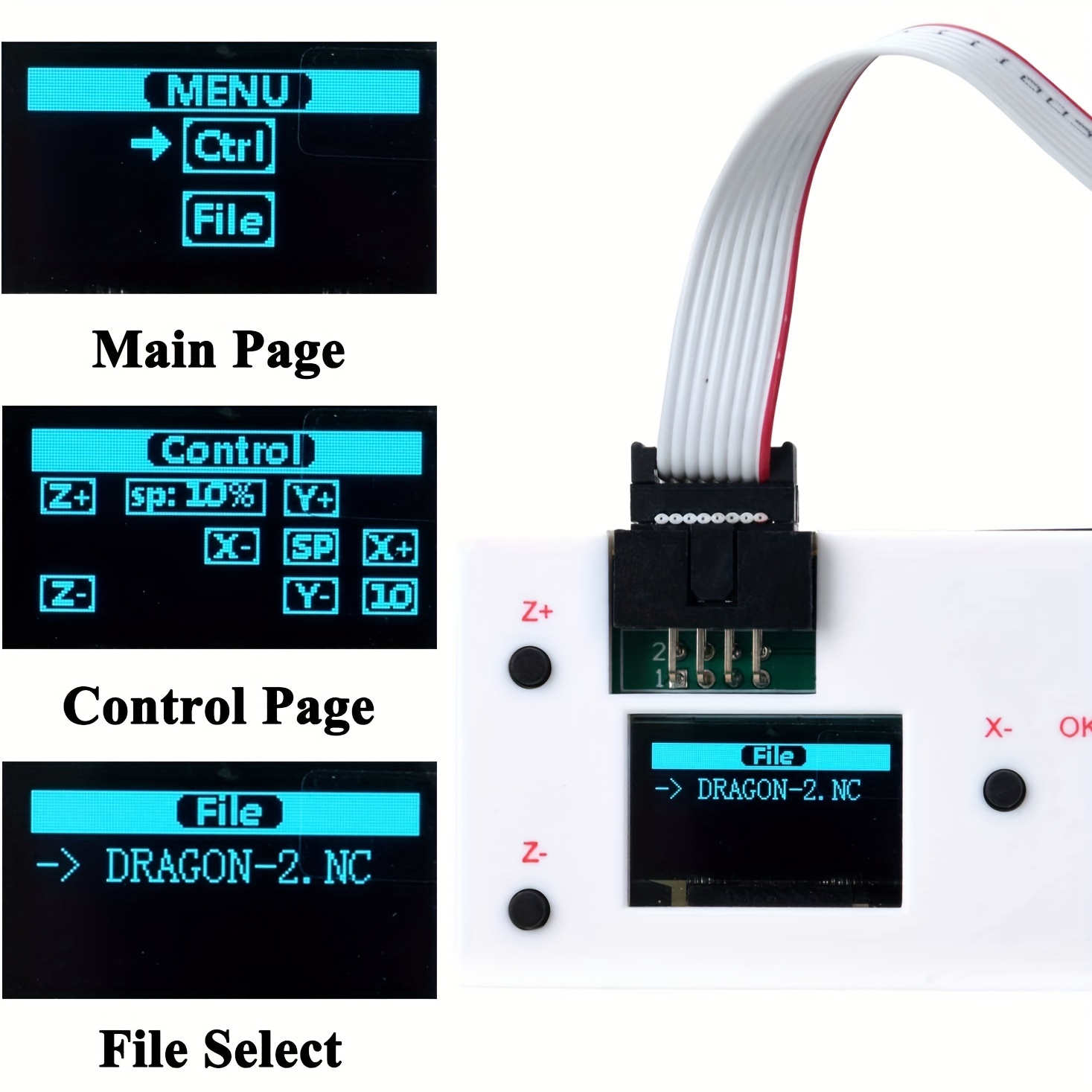 Mostics, Cnc Router Offline Control Module Grbl Offline Controller Remote  Hand Control For Cnc 3018 Pro Temu