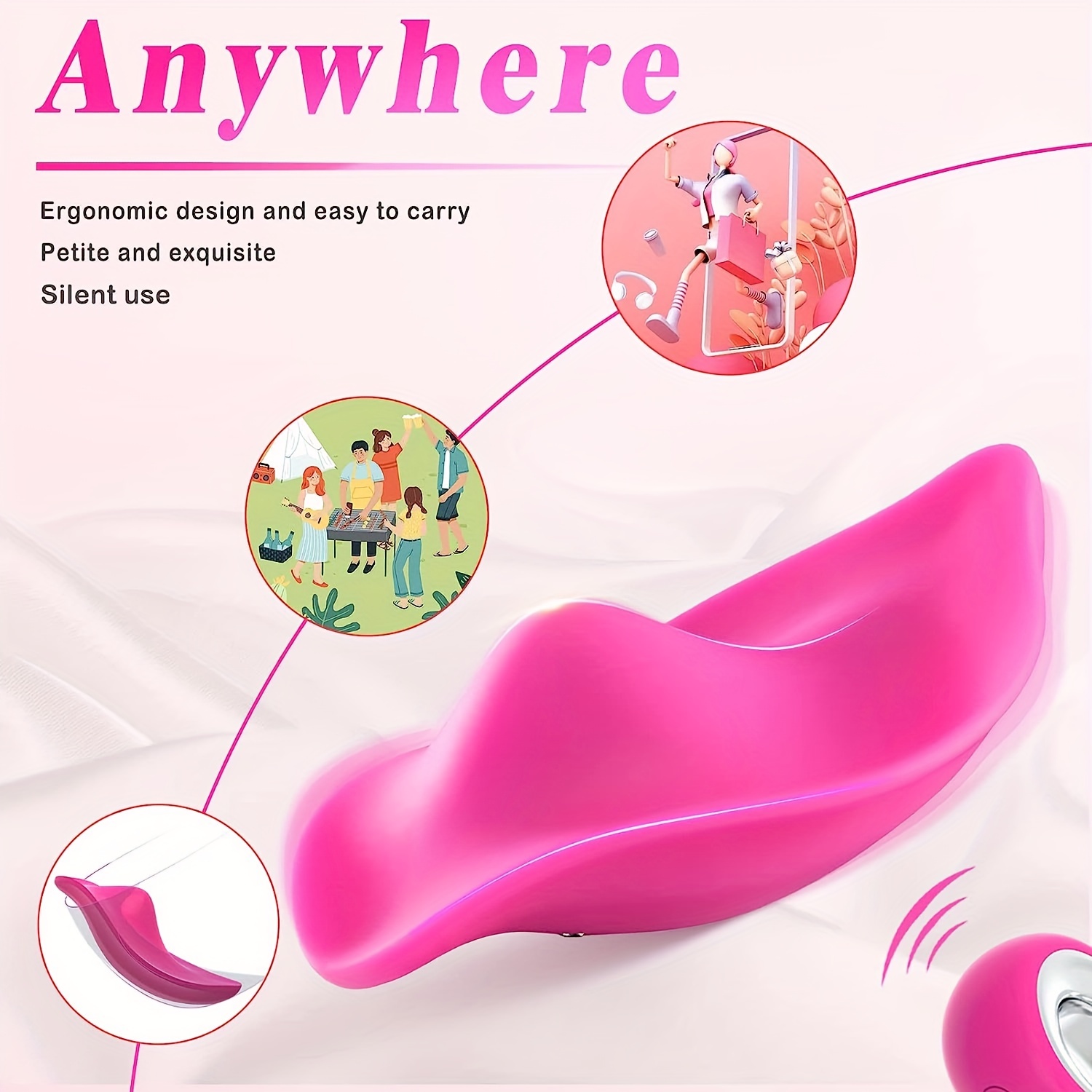 Wearable Panty Vibrator Butterfly Vibrator Adult Sex Toys Temu