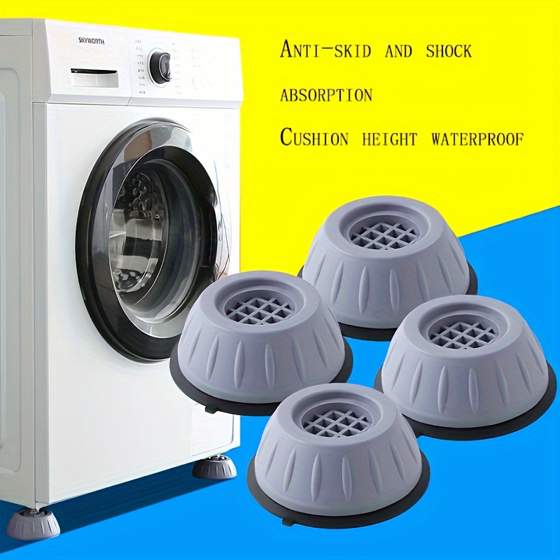  Base de soporte para lavadora, pedestal ajustable para  refrigerador, mini soporte para refrigerador con 24 ruedas, carrito móvil  para refrigerador, secadora, lavadora (color blanco) : Hogar y Cocina