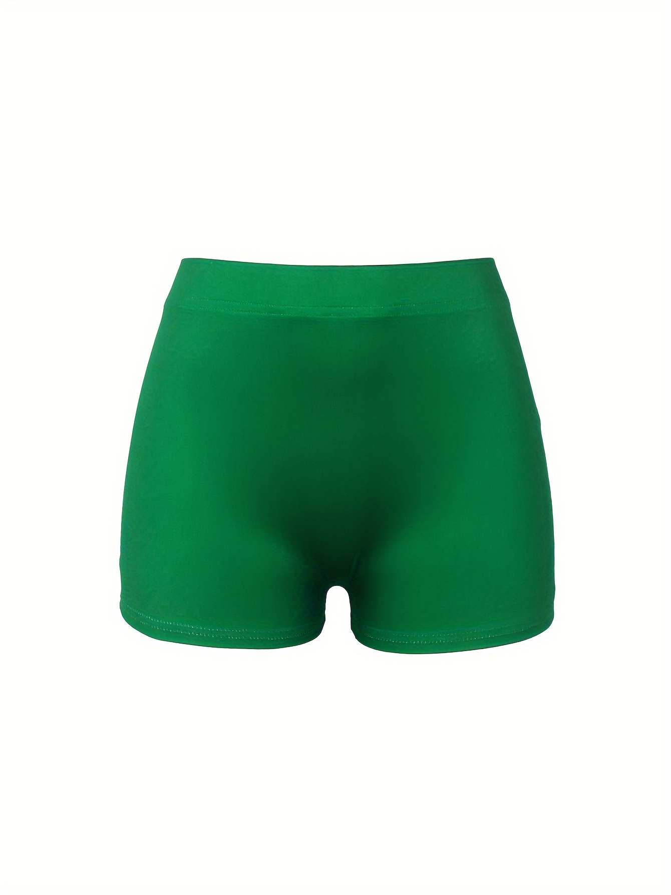 Finelylove Spandex Shorts Women Under Dress Flowy Shorts Jean High Waist  Rise Solid Army Green S