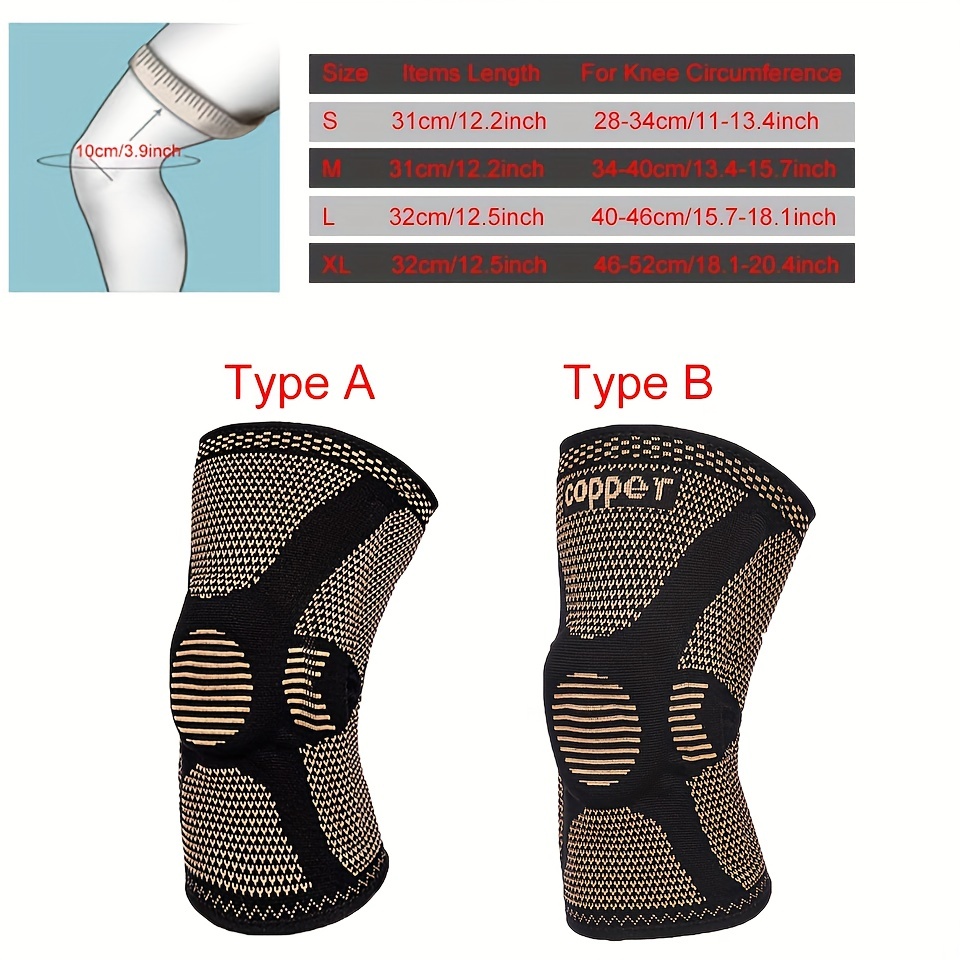 1pc Copper Knee Compression Sleeves For Men And Women Support For Knee  Meniscus Tear Acl Arthritis Joint Ideal For Running And Working Out Order  One Size Up - Sports & Outdoors - Temu