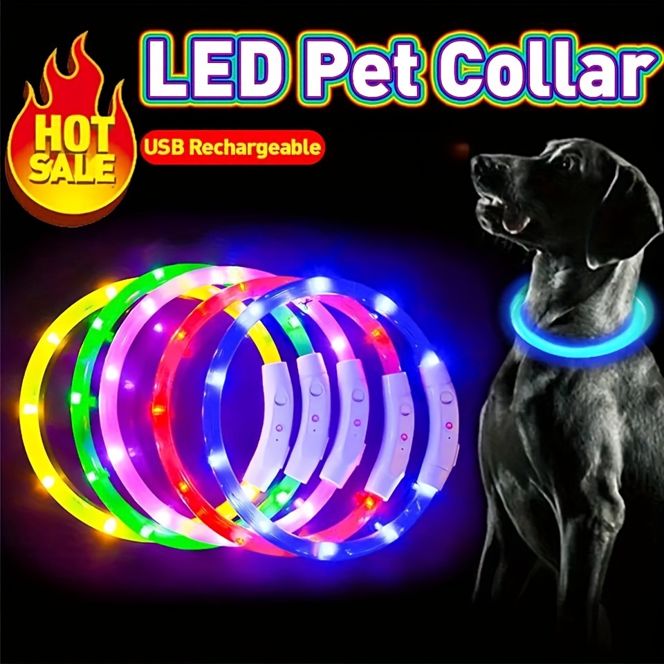 Harnais pour chien à LED Harnais pour chien à LED Modes d'éclairage  lumineux Rechargeable S