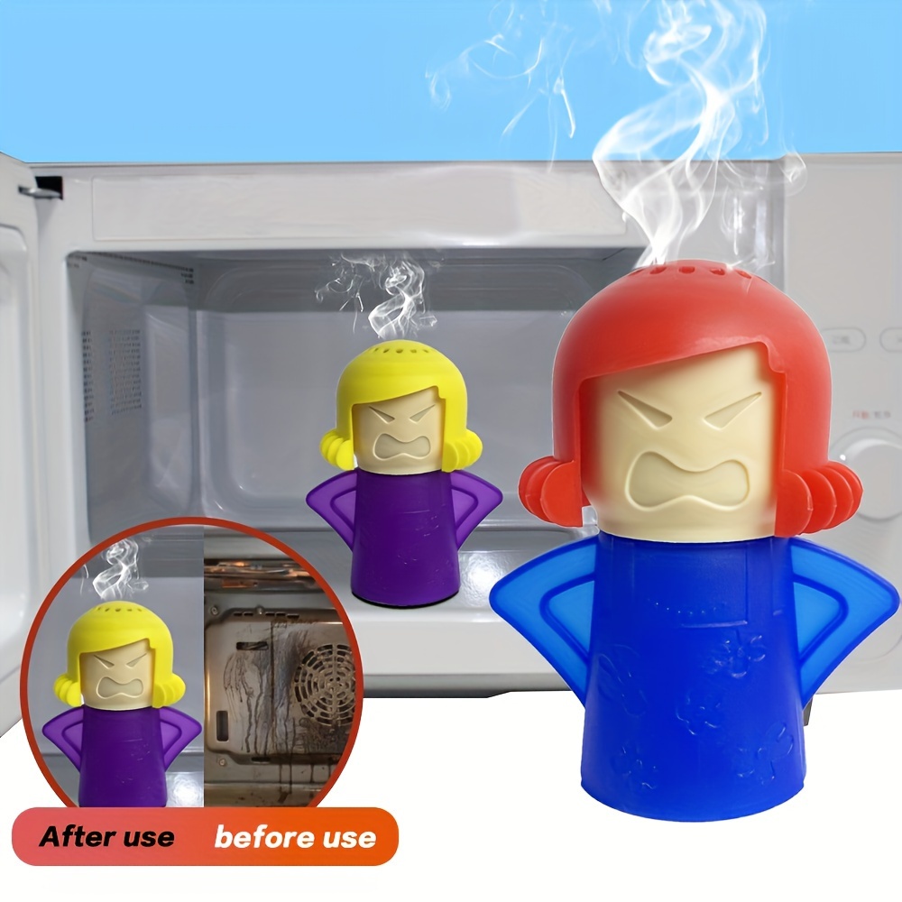 2 Pack Microwave Cleaner Steam Angry-mama Easily Cleans the Crud In  Minutes. Microwave Oven Cleaner Steam for Home or Office Kitchens (Purple  and blue) 