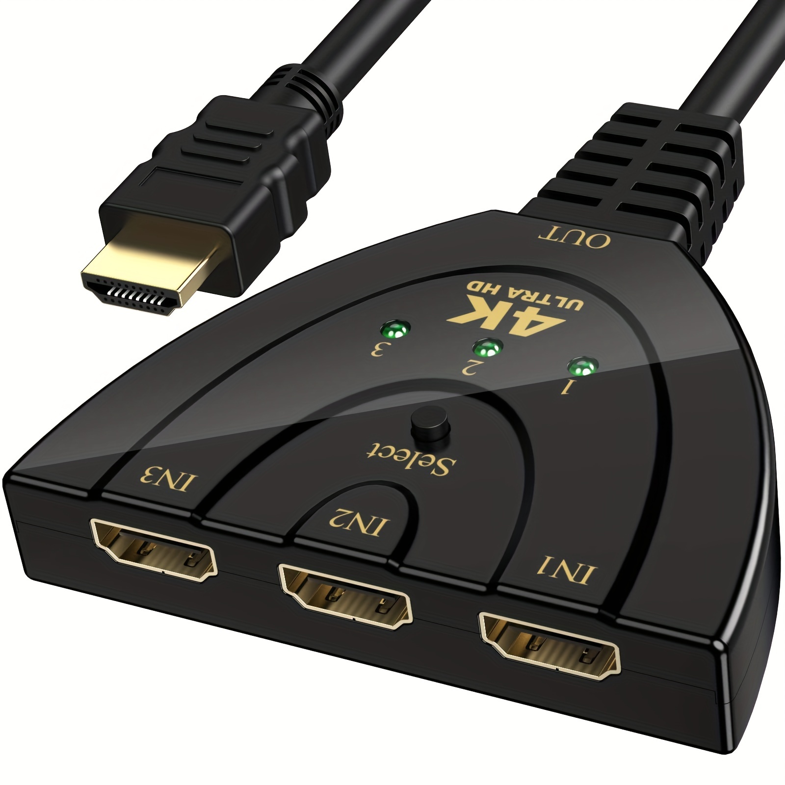 Comprar Cable divisor HDMI de 3 puertos, adaptador HUB conmutador de  interruptor 1080P para HDTV PlayStation 4 Xbox