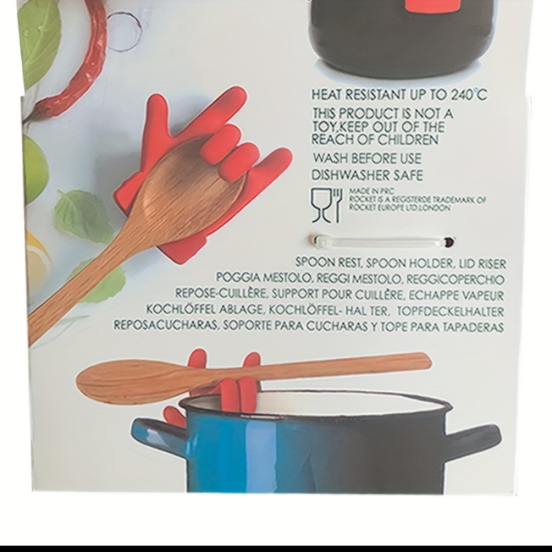Portable Pot Clips Kitchen Cartoon Silicone Plastic Pot Side Clip