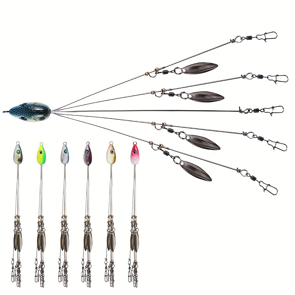 1pc Soft Lure Fishing Tackle - PVC Rock Cod Rig with Twin Bulb Squids,  12cm/4.72 Inch, 10.5g/0.36oz - Perfect for Rock Fishing, Saltwater Fishing,  and