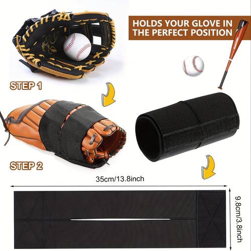 2 pcs baseball gloves straps softball gloves wrap break in catcher glove wraps