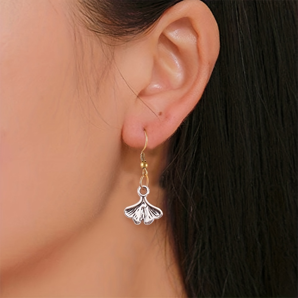 50pcs Antique Silver Tree Leaf Charms