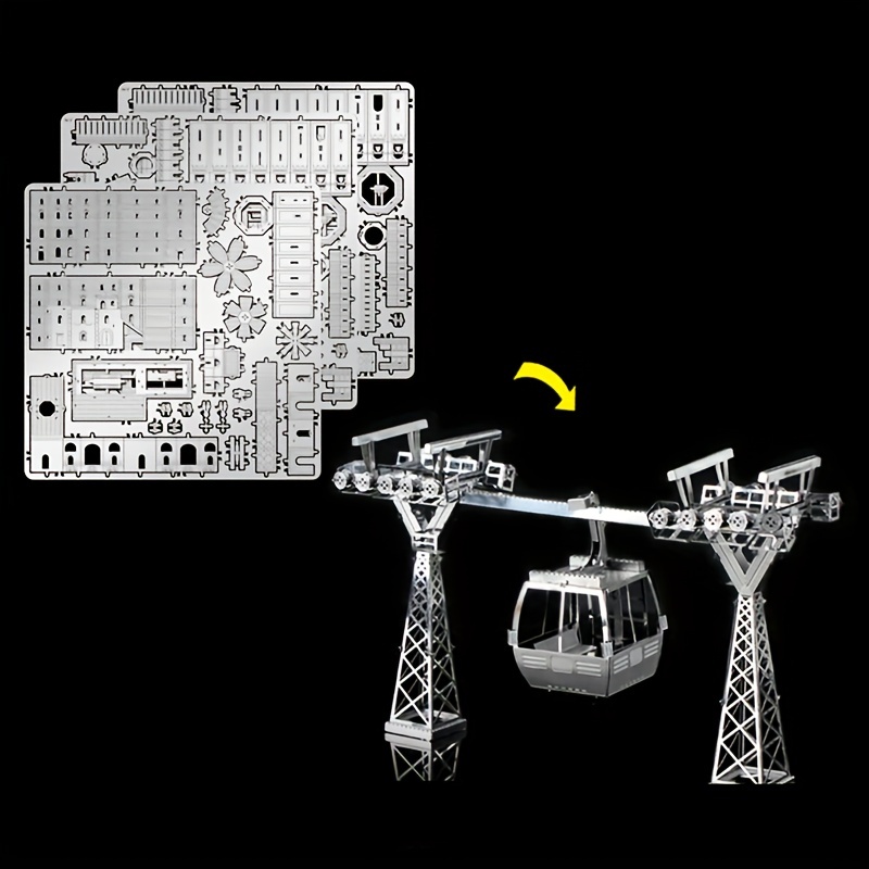 Diy Metal Jigsaw Puzzle 3d Three dimensional Assembly Model - Temu