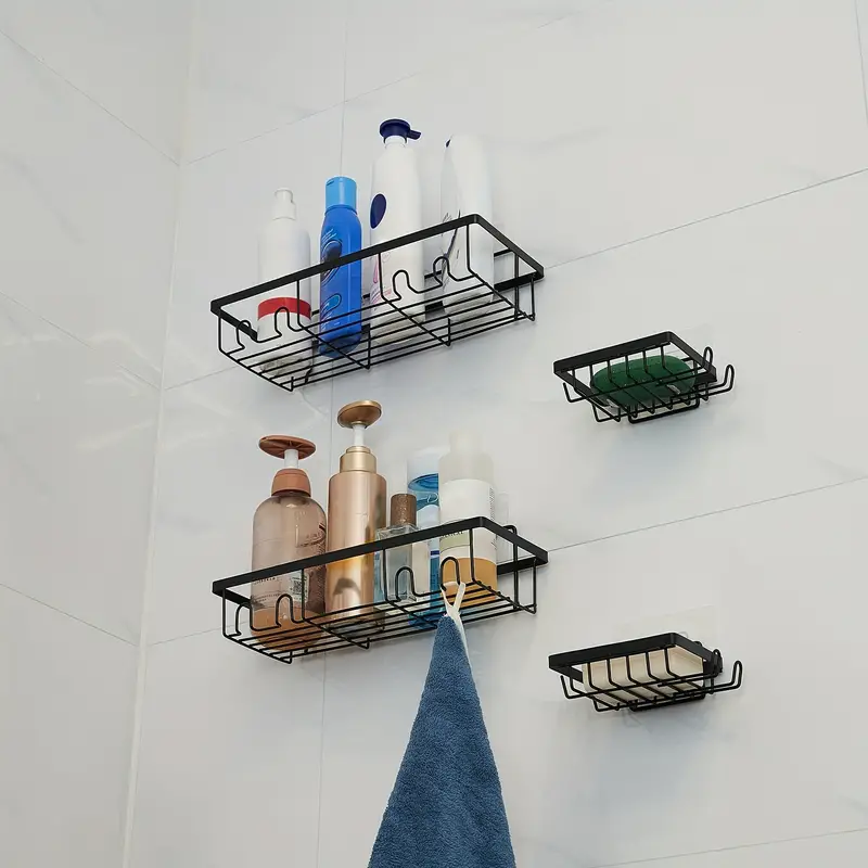 Shower Caddy, Shower Shelves, Adhesive Shower Organizer No