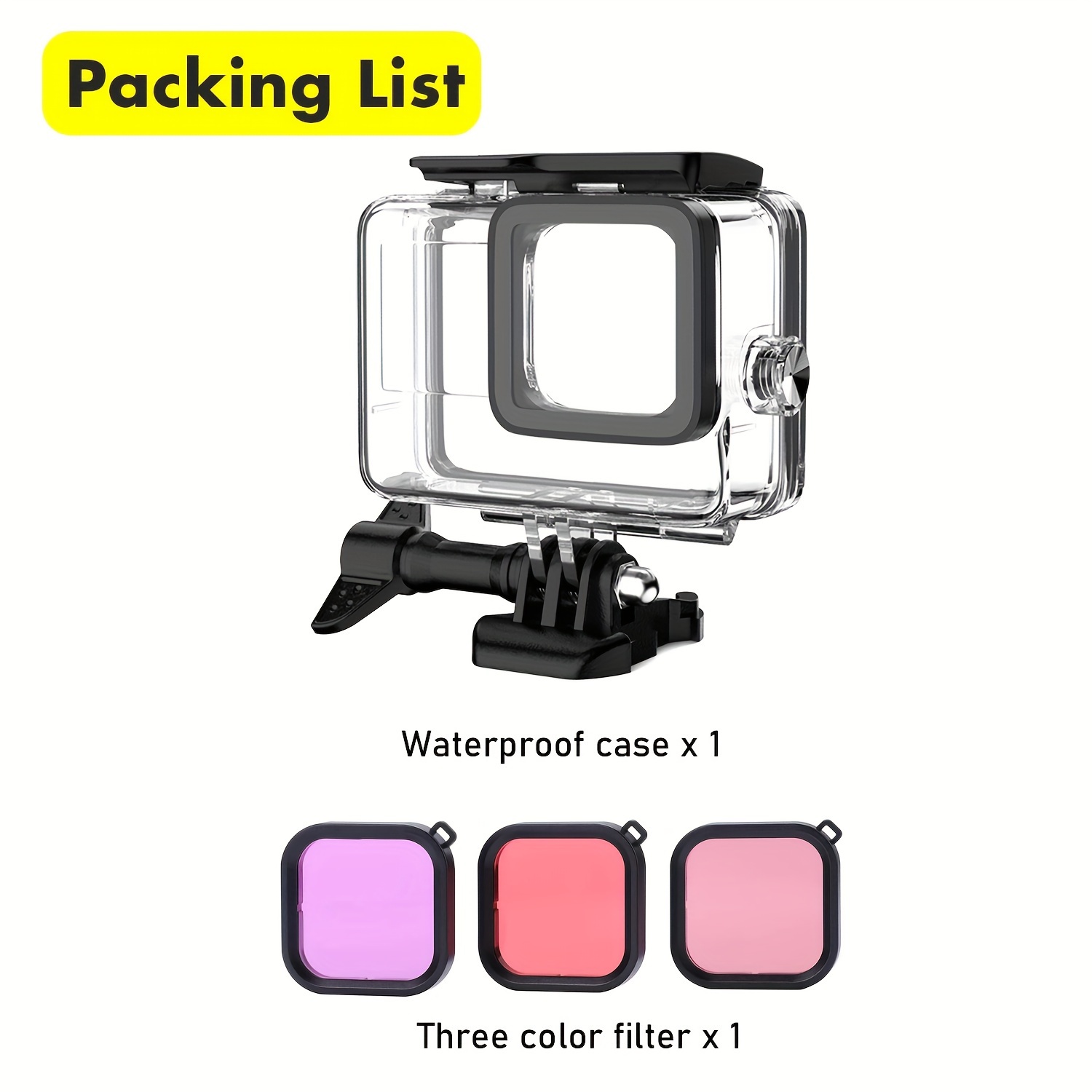 For GoPro Hero 12 11 10 9 Protector Cover Waterproof Diving Housing Case  Durable 