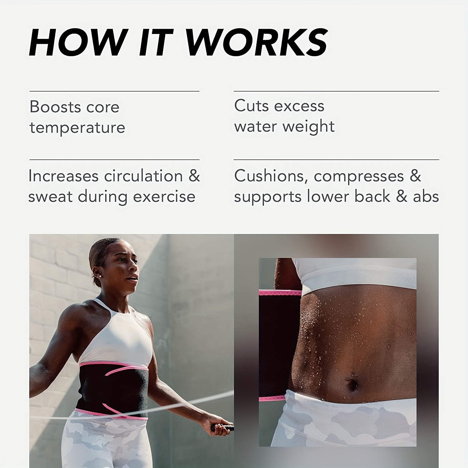Premium Sports Sweat Belt Effective Body Shaping Compression - Temu