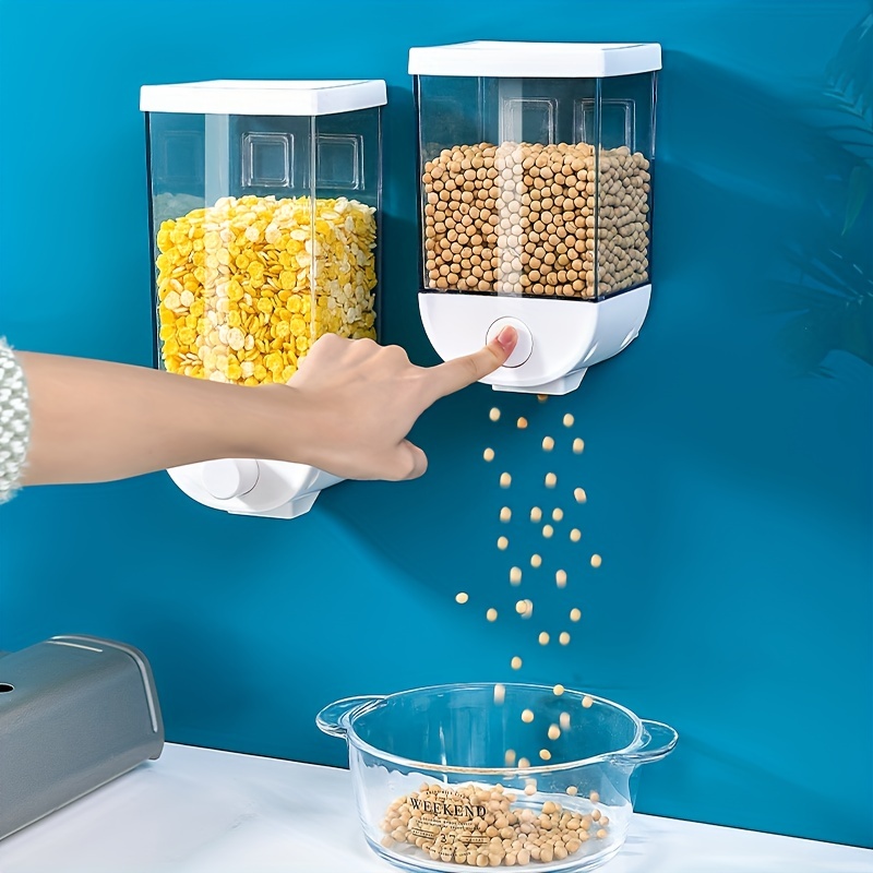 Wall Mounted Food Storage Airtight Container Kitchen Cereal - Temu