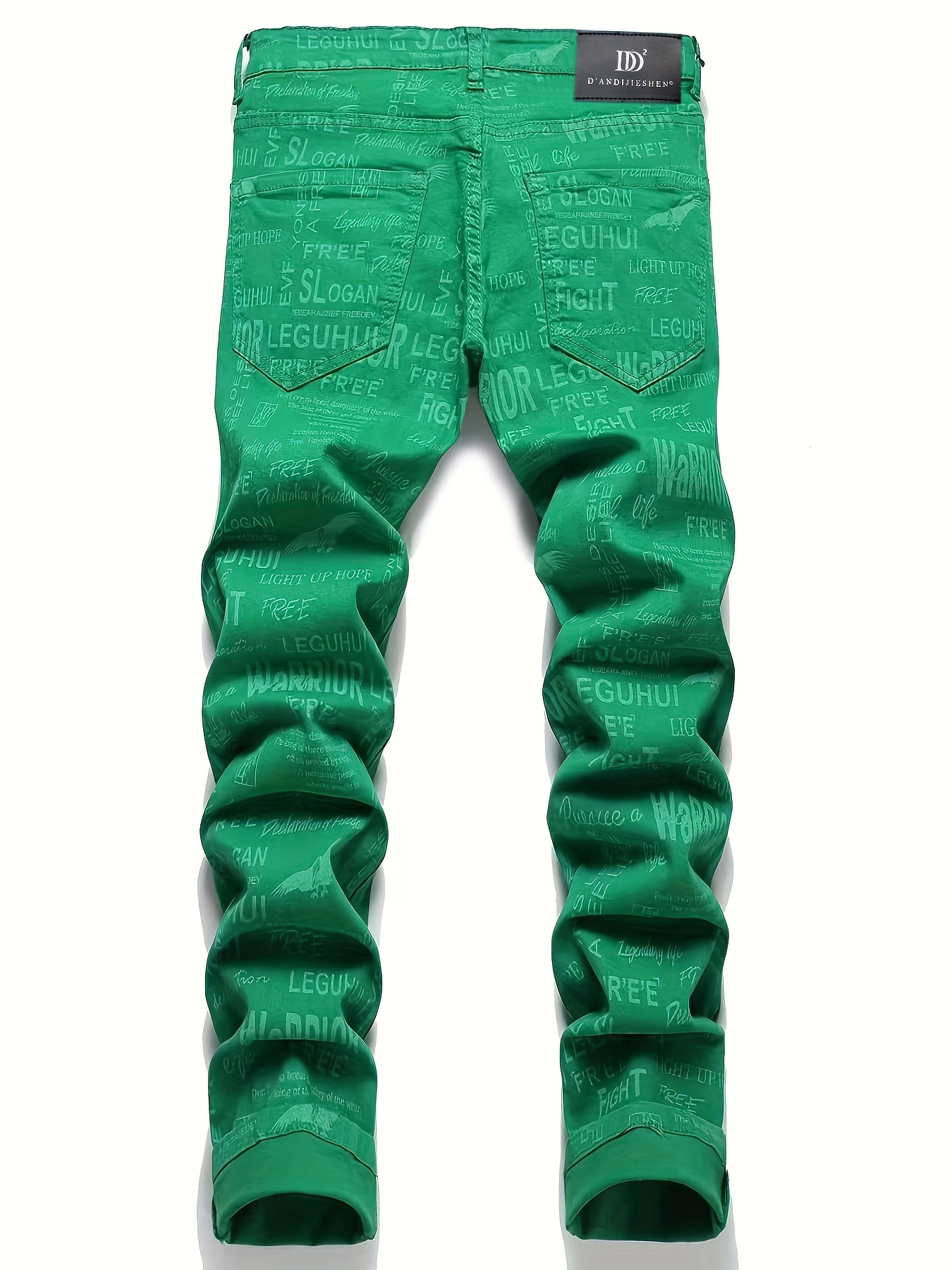 Men's Dark Green denim jeans