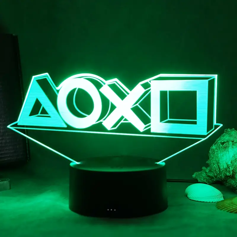Veilleuse 3D Série Poignée De Jeu XBOX, Lampe De Table USB