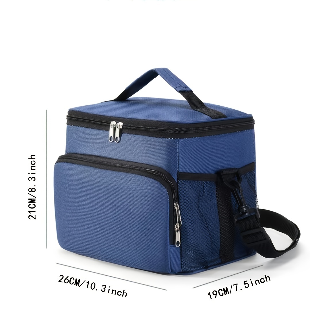 Lunch Bag Cooler Tote Portable Insulated Box Canvas Thermal Cold Food  Container School Picnic For Men Women Kids Travel Lunchbox