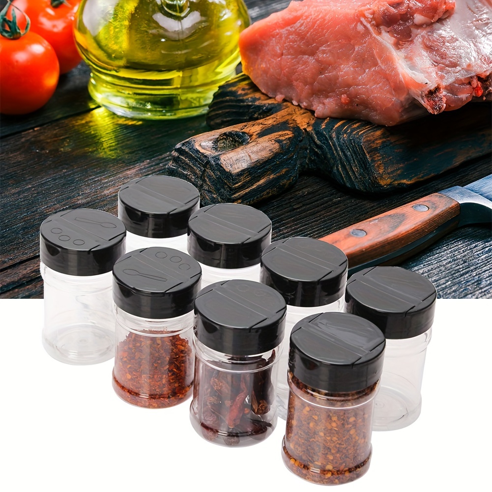 Spice Jar, Spice Bottle, Pepper Shakers, Seasoning Bottle, Kitchen  Seasoning Jar, Glass Monosodium Glutamate Bottle, Outdoor Pepper Shakers  For Kitchen Camping Picnic Bbq, Spice Bottle With Bamboo Lid, Home Kitchen  Supplies, Bbq