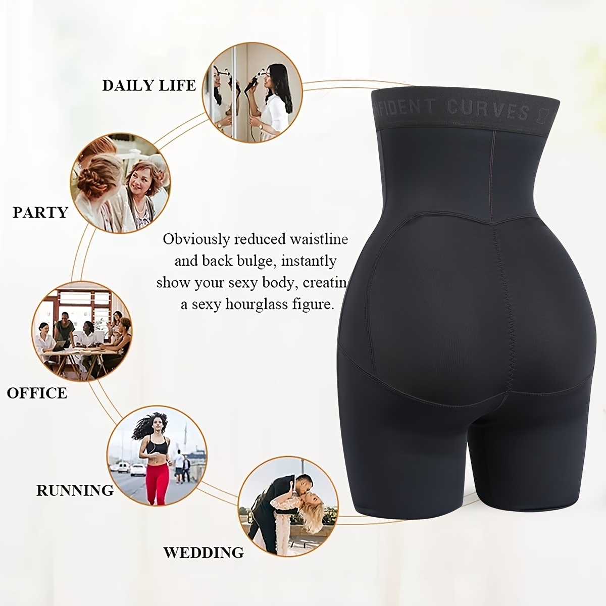 High Waist Tummy Control Belt Women's Butt Lifting Pants - Temu