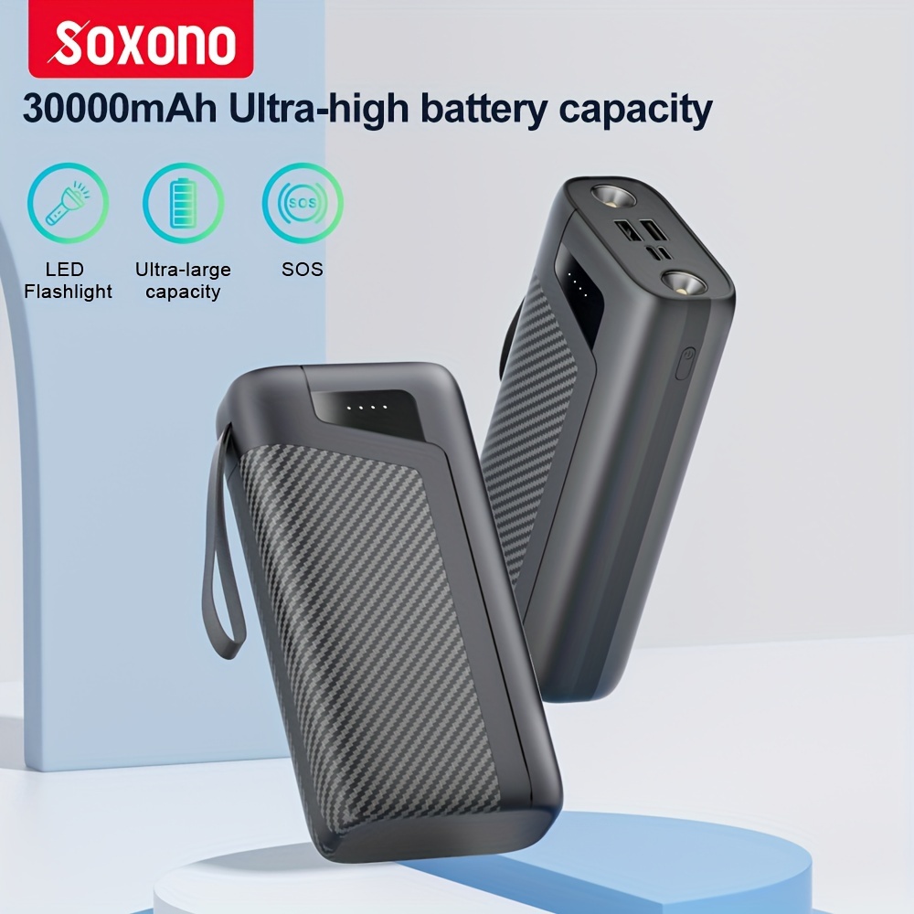 Portable Battery, 20000 mAh Portable Charger Power Bank, Fast Charging Dual  USB Output Battery Pack for iPhone, iPad, Galaxy, Android, Pixel, and