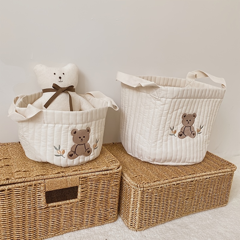 Panier de rangement - tissu imprimé chouette-chambre bébé : meubles par  creationsweetdawn