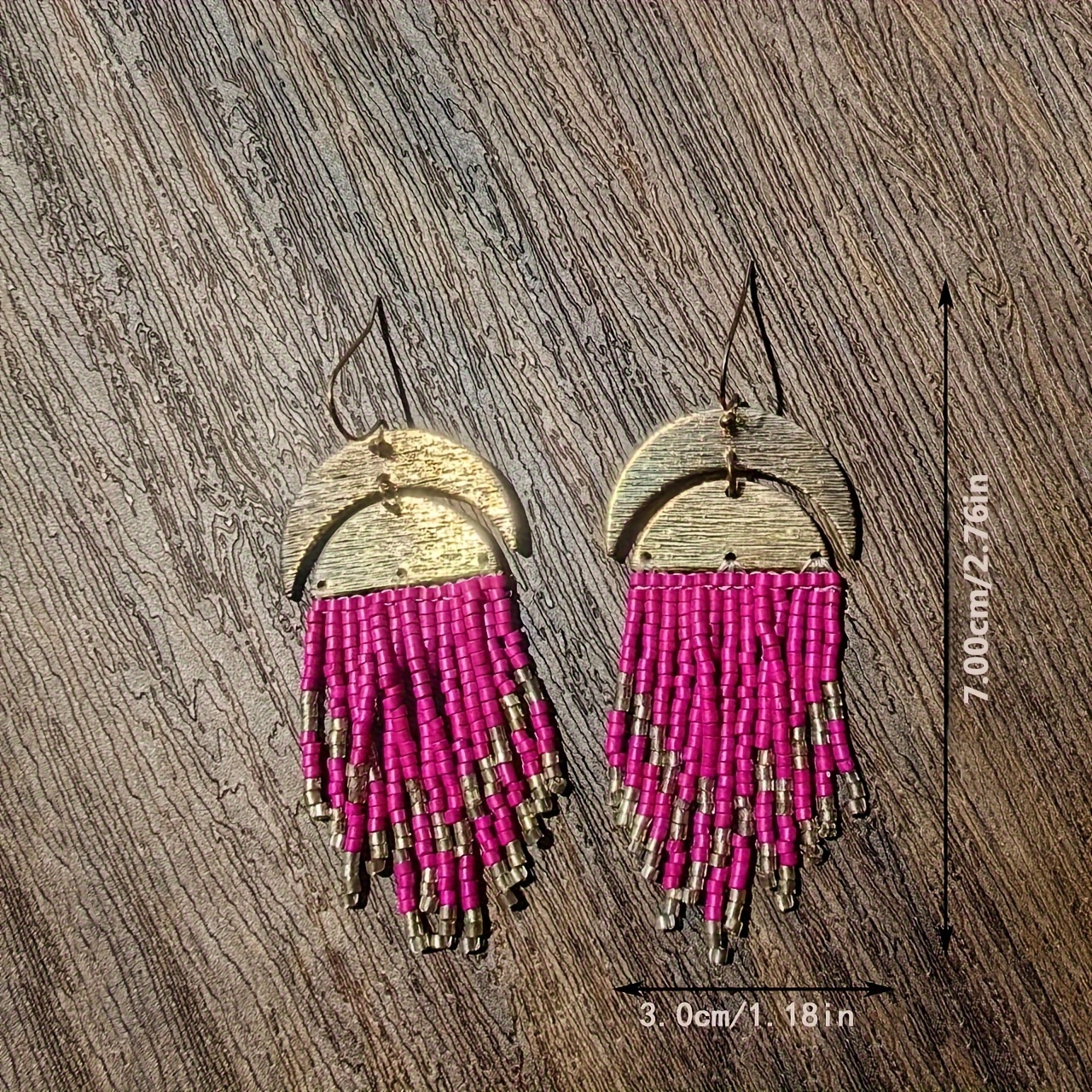 Women's Bohemian Beaded Tassel Earrings, Stylish