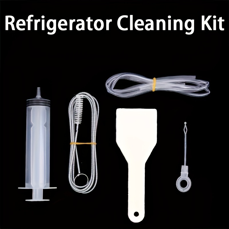 5pcs Refrigerator Drain Hole Dredger Set with Brush Water Pipe Cleaning
