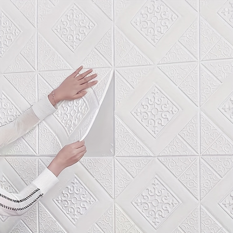 Mousse auto-arina 3D pour plinthes d'angle, ligne de taille de plafond,  papier peint pour