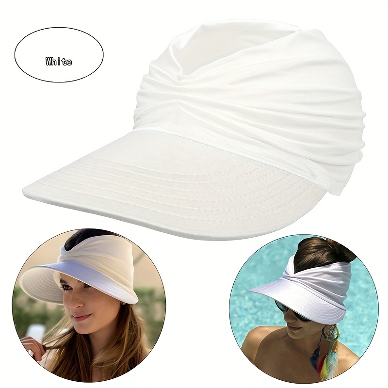 Sun Hat Women Uv Protection Breathable Empty Top High Bun - Temu