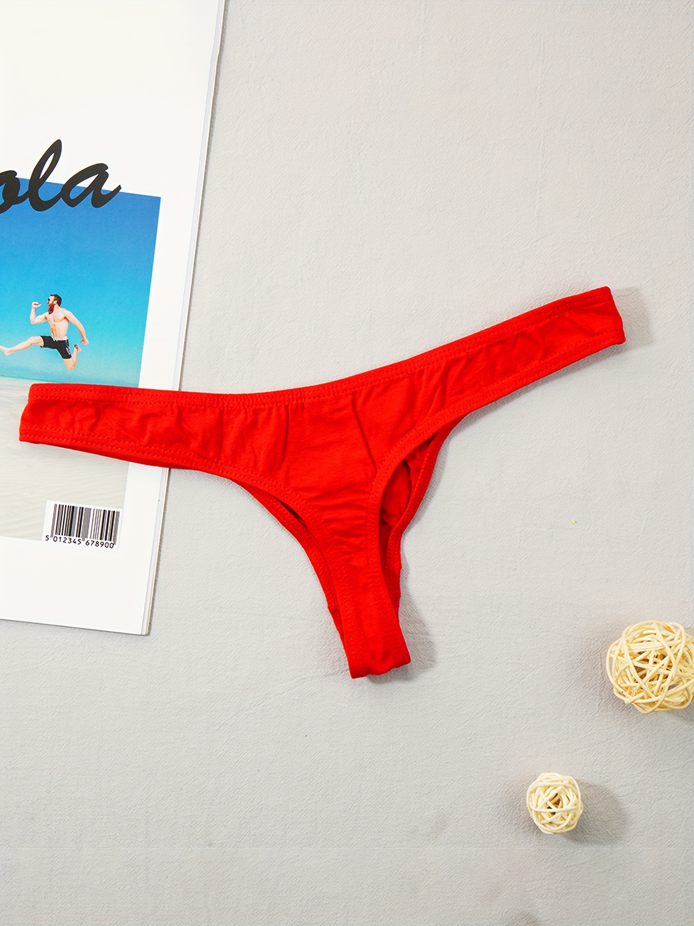 Men's Funny Underwear Bikini G-String T-Back Bulge Pouch Jockstrap Briefs  Thongs Underpants