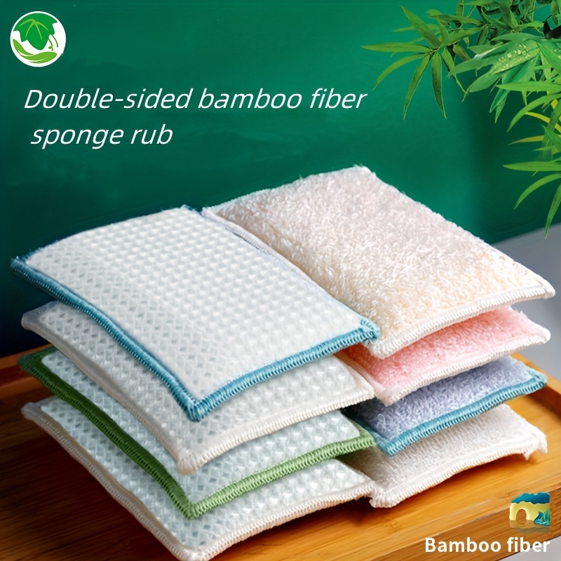12PCS Bamboo Dish Cloths Cleaning Cloth and Dishcloths Sets